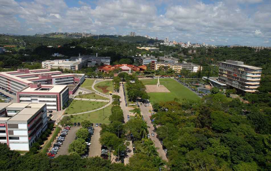 Vista aérea do campus Pampulha
