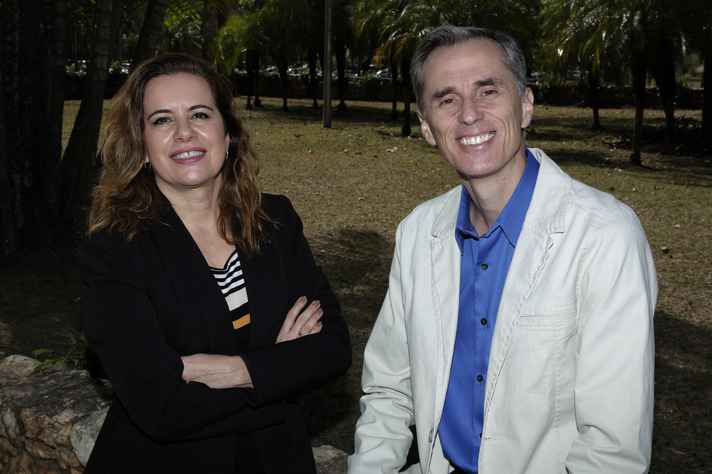 Foca Lisboa/UFMG Reitora Sandra Goulart Almeida e vice-reitor Alessandro Moreira